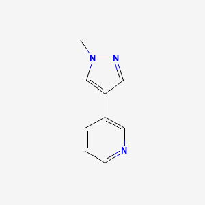molecular formula C9H9N3 B3320014 3-(1-Methyl-1H-pyrazol-4-yl)pyridine CAS No. 1200405-85-1