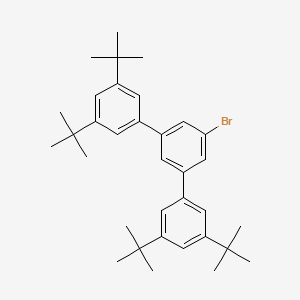 molecular formula C34H45B B3320019 1-bromo-3,5-bis(3,5-ditert-butylphenyl)benzene CAS No. 120046-02-8