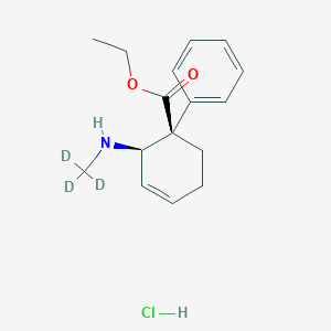 molecular formula C16H22ClNO2 B3320202 Nortilidine-d3 Hydrochloride CAS No. 1217648-75-3