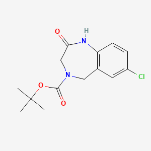 Tert-butyl 7-chloro-2-oxo-2,3-dihydro-1H-benzo[E][1,4]diazepine-4(5H)-carboxylate