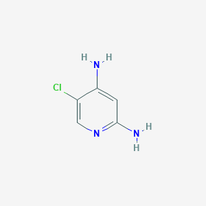 molecular formula C5H6ClN3 B3320342 5-CHLOROPYRIDINE-2,4-DIAMINE CAS No. 1232431-08-1