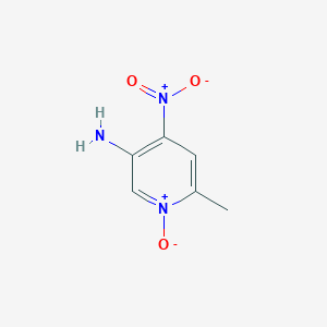 6-Methyl-4-nitro-1-oxo-1lambda~5~-pyridin-3-amine