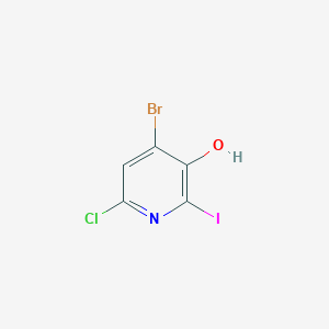 molecular formula C5H2BrClINO B3320351 4-Bromo-6-chloro-2-iodopyridin-3-ol CAS No. 1232432-51-7
