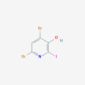 4,6-Dibromo-2-iodopyridin-3-ol