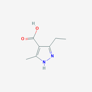 molecular formula C7H10N2O2 B3320369 5-Ethyl-3-methyl-1h-pyrazole-4-carboxylic acid CAS No. 1232838-61-7