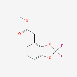 molecular formula C10H8F2O4 B3320390 (2,2-Difluoro-benzo[1,3]dioxol-4-YL)-acetic acid methyl ester CAS No. 1234616-03-5