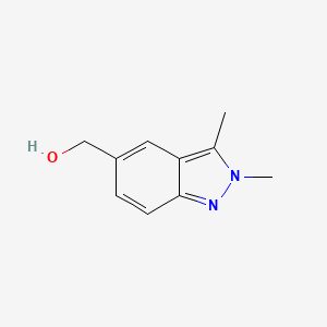 molecular formula C10H12N2O B3320399 (2,3-Dimethyl-2H-indazol-5-yl)methanol CAS No. 1234616-63-7