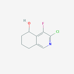 molecular formula C9H9ClFNO B3320414 3-Chloro-4-fluoro-5,6,7,8-tetrahydroisoquinolin-5-ol CAS No. 1236770-01-6
