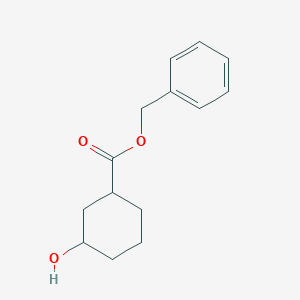 molecular formula C14H18O3 B3320421 benzyl 3-hydroxycyclohexane-1-carboxylate CAS No. 123762-07-2