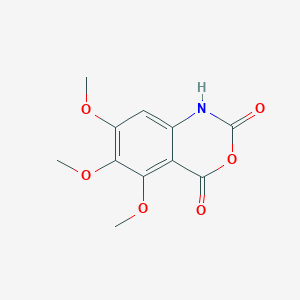 molecular formula C11H11NO6 B3320470 5,6,7-Trimethoxy-1H-benzo[d][1,3]oxazine-2,4-dione CAS No. 124346-74-3