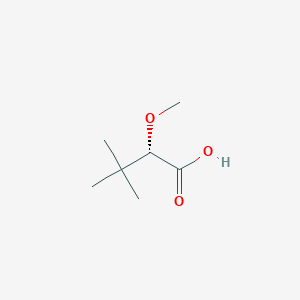 molecular formula C7H14O3 B3320491 (S)-2-Methoxy-3,3-dimethylbutanoic acid CAS No. 1244949-20-9