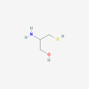molecular formula C3H9NOS B3320590 1-Propanol, 2-amino-3-mercapto- CAS No. 125509-78-6