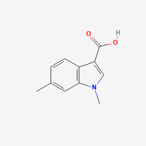 molecular formula C11H11NO2 B3320664 1,6-dimethyl-1H-indole-3-carboxylic acid CAS No. 1257122-36-3