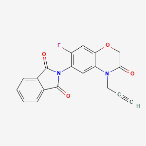 molecular formula C19H11FN2O4 B3320668 PPO-IN-6 