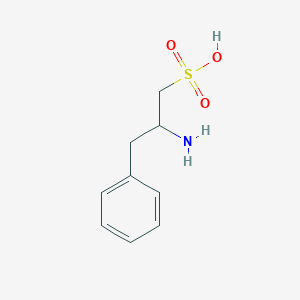 molecular formula C9H13NO3S B3320778 2-Amino-3-phenylpropane-1-sulfonic acid CAS No. 126301-32-4
