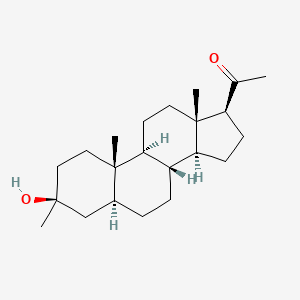 molecular formula C22H36O2 B3320813 3-epi-Ganaxolone CAS No. 1264737-31-6