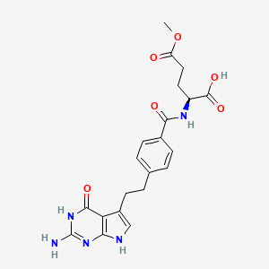 molecular formula C21H22N5NaO6 B3320820 Pemetrexed Sodium Methyl Ester CAS No. 1265908-60-8