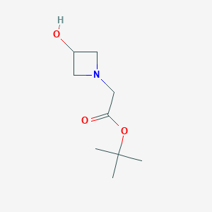molecular formula C9H17NO3 B3320872 tert-Butyl 2-(3-hydroxyazetidin-1-yl)acetate CAS No. 1272955-38-0