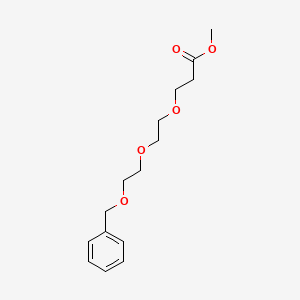 molecular formula C15H22O5 B3320879 Benzyl-PEG3-methyl ester 