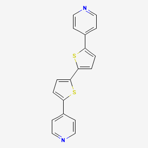 molecular formula C18H12N2S2 B3320890 5,5'-Di(pyridin-4-yl)-2,2'-bithiophene CAS No. 127773-86-8
