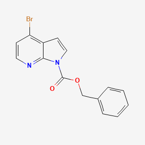 molecular formula C15H11BrN2O2 B3320945 Benzyl 4-bromo-1H-pyrrolo[2,3-b]pyridine-1-carboxylate CAS No. 1286753-90-9