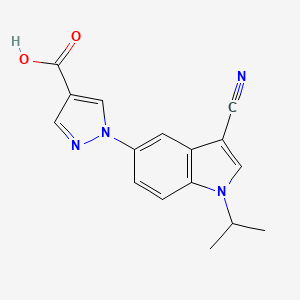 molecular formula C16H14N4O2 B3320960 Tigulixostat CAS No. 1287766-55-5