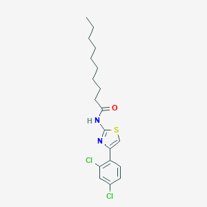 molecular formula C19H24Cl2N2OS B332102 N-[4-(2,4-dichlorophenyl)-1,3-thiazol-2-yl]decanamide 