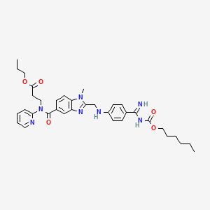molecular formula C35H43N7O5 B3321034 Dabigatran Etexilate Propanoate CAS No. 1304574-20-6