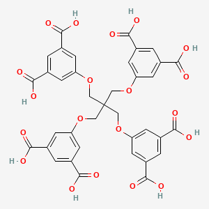 B3321192 5,5'-((2,2-Bis((3,5-dicarboxyphenoxy)methyl)propane-1,3-diyl)bis(oxy))diisophthalic acid CAS No. 1315269-33-0