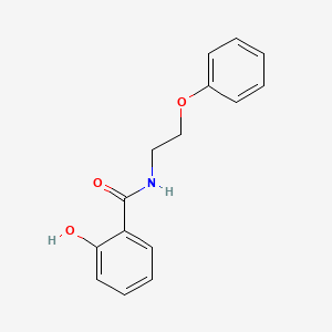 molecular formula C15H15NO3 B3321202 2-hydroxy-N-(2-phenoxyethyl)benzamide CAS No. 13156-91-7