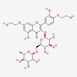 molecular formula C31H38O18 B3321231 4',7-Di-O-(beta-hydroxyethyl)rutoside CAS No. 13190-91-5