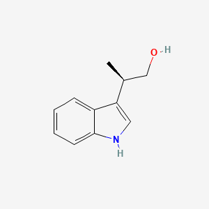 molecular formula C11H13NO B3321237 (R)-2-(1H-Indol-3-yl)propan-1-ol CAS No. 1322763-73-4