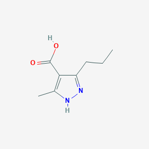 molecular formula C8H12N2O2 B3321244 3-Methyl-5-propyl-1h-pyrazole-4-carboxylic acid CAS No. 1323160-60-6