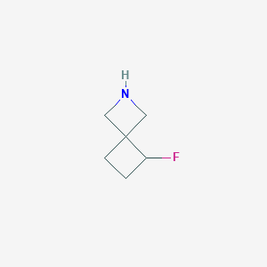 molecular formula C6H10FN B3321292 5-Fluoro-2-azaspiro[3.3]heptane CAS No. 1330766-18-1