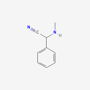 molecular formula C9H10N2 B3321305 2-(Methylamino)-2-phenylacetonitrile CAS No. 1333168-03-8