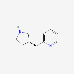 molecular formula C10H14N2 B3321350 (S)-2-(Pyrrolidin-3-ylmethyl)pyridine CAS No. 1335787-41-1