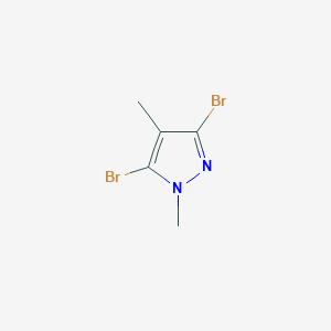 molecular formula C5H6Br2N2 B3321441 3,5-Dibromo-1,4-dimethyl-1H-pyrazole CAS No. 134589-54-1