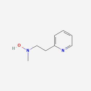 molecular formula C8H12N2O B3321566 N-Methyl-N-(2-pyridin-2-ylethyl)hydroxylamine CAS No. 13585-92-7