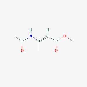 molecular formula C7H11NO3 B3321633 Methyl 3-acetamidobut-2-enoate CAS No. 136744-85-9