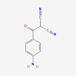 molecular formula C10H7N3O B3321742 Propanedinitrile, 2-(4-aminobenzoyl)- CAS No. 1379346-70-9