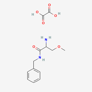 molecular formula C13H18N2O6 B3321744 N-Benzyl 2-amino-3-methoxypropionamide monooxalate CAS No. 1379592-19-4