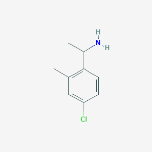 molecular formula C9H12ClN B3321758 1-(4-Chloro-2-methylphenyl)ethanamine CAS No. 138228-12-3