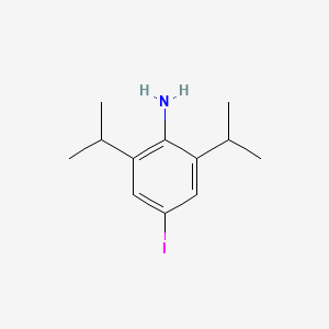 molecular formula C12H18IN B3321967 4-iodo-2,6-diisopropylaniline CAS No. 140411-20-7