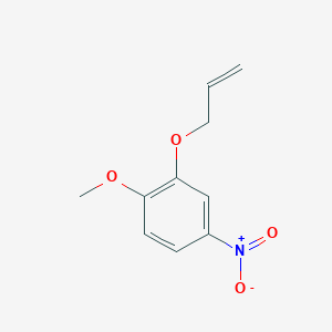 molecular formula C10H11NO4 B3322144 3-Allyloxy-4-methoxynitrobenzene CAS No. 142072-71-7