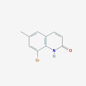 molecular formula C10H8BrNO B3322165 2(1H)-Quinolinone, 8-bromo-6-methyl- CAS No. 142219-59-8