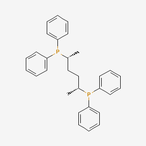 molecular formula C30H32P2 B3322180 (2R,5R)-Hexane-2,5-diylbis(diphenylphosphine) CAS No. 142494-67-5