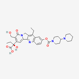 molecular formula C33H40N4O7 B3322201 CPT11carboxylicacid CAS No. 142706-06-7