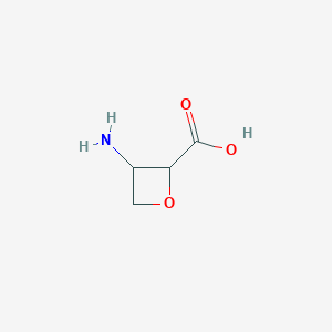 molecular formula C4H7NO3 B3322220 3-Aminooxetane-2-carboxylic acid CAS No. 1427385-82-7