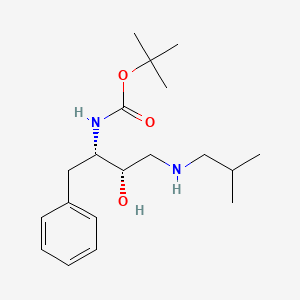 tert-Butyl (2S,3S)-3-hydroxy-4-(isobutylamino)-1-phenylbutan-2-ylcarbamate