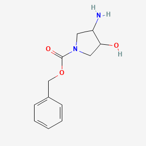 Benzyl 3-amino-4-hydroxypyrrolidine-1-carboxylate
